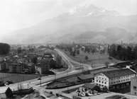 Zustandsaufnahme Grosshof vor der Bauetappe, April 1966.