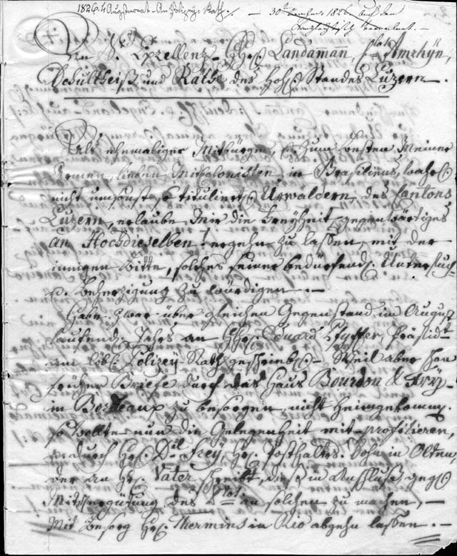 Brief Johann Baptist Jost