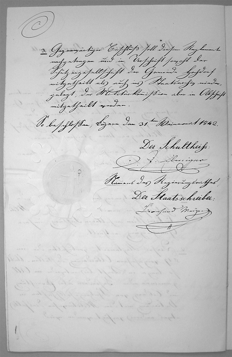 Freizeit: Schützenreglement der Gemeinde Hochdorf, 1842 - Seite 10
