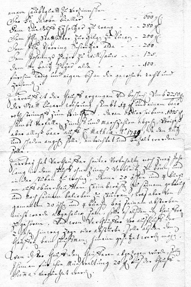 Kaufskopie für das Heimwesen Gross Rohrmatt in Willisau 1748 - Seite 2